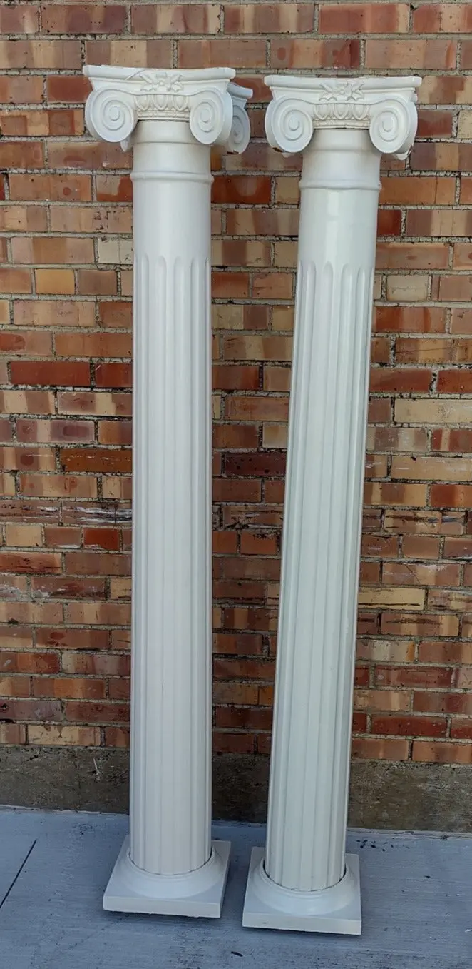 Pair Of Heavy Composite Columns With Capitals 1