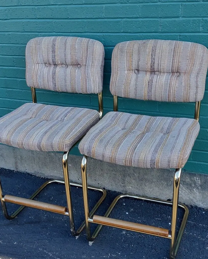 Pair Of Mid Century Modern Counter Stools 1