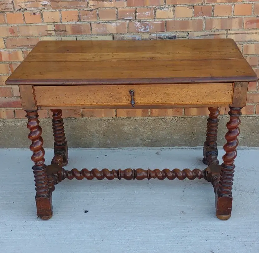 Louis Xiii Walnut Writing Table 1
