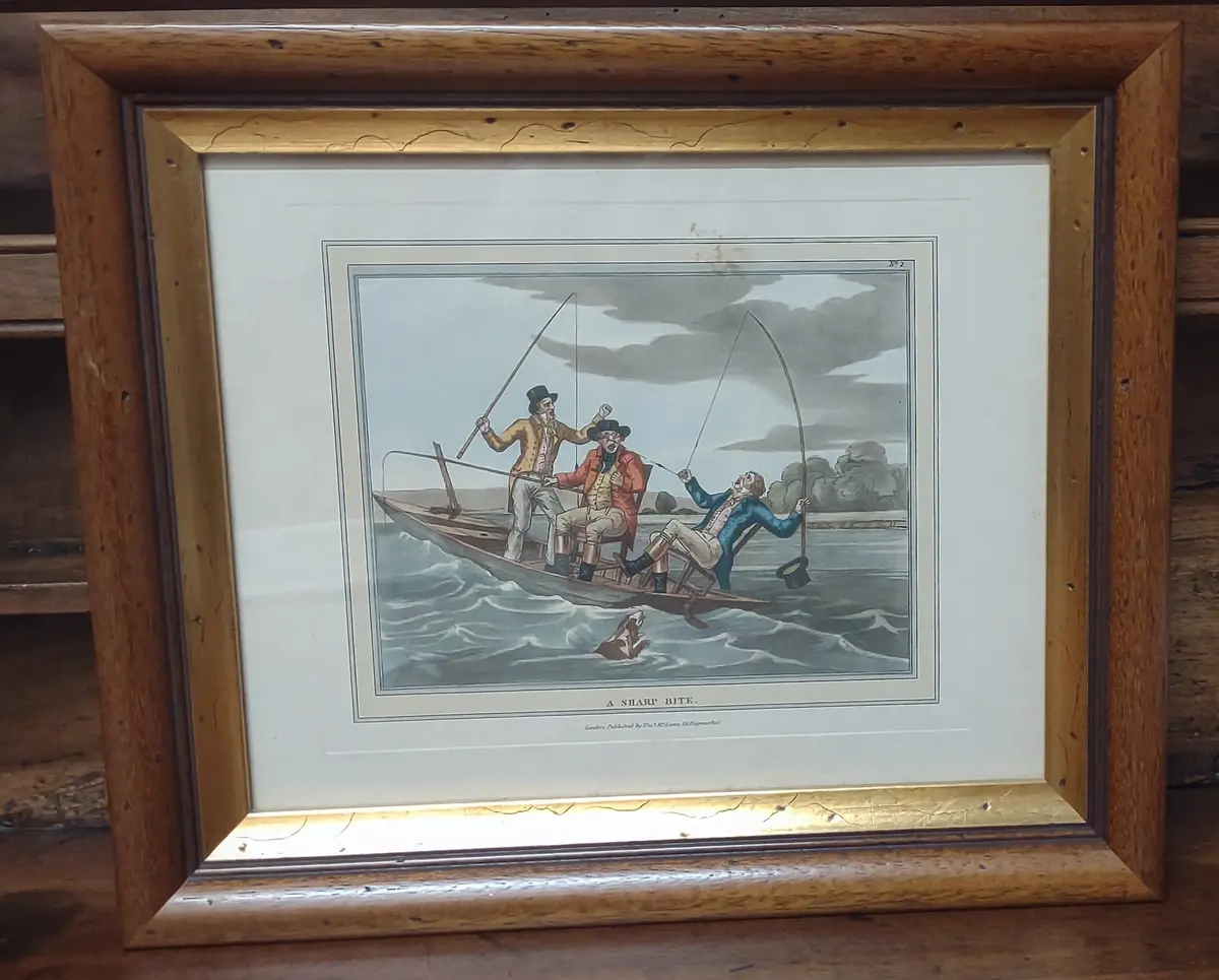 Framed "A Sharp Bite" Print 1