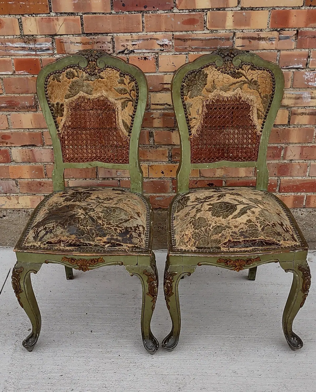 Pair Of Louis Xv Boudoir Chairs 1