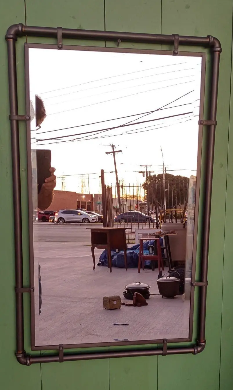 Pipe Framed Mirror 1