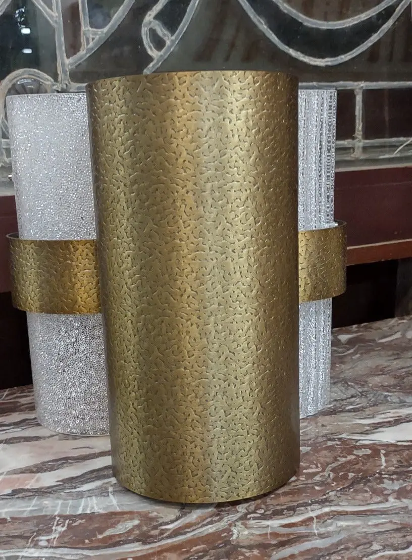 Modern 3 Light Brass Wall Sconce 1