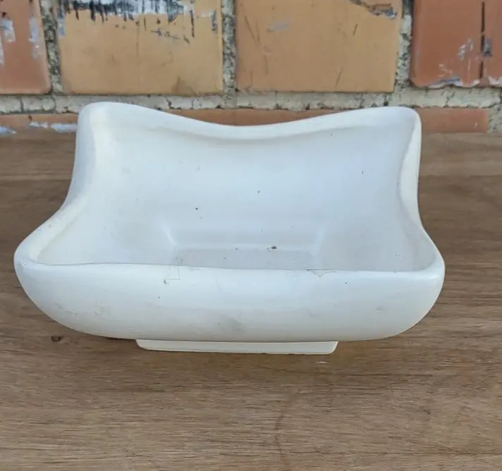 Mccoy Pottery White Dish/Planter 1