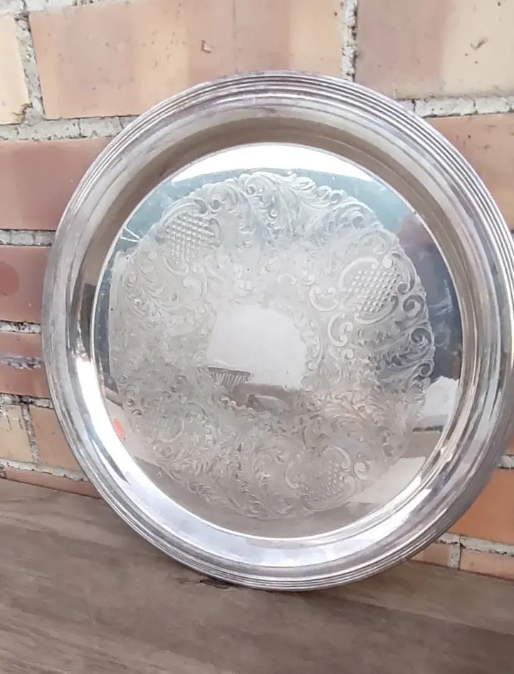 Small Silver Plate Tray 1