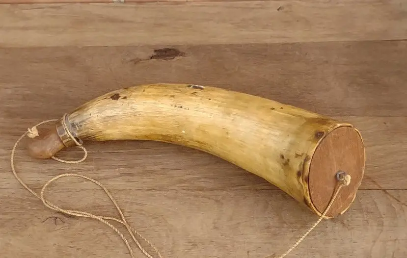 Cow Horn Powder Horn 1