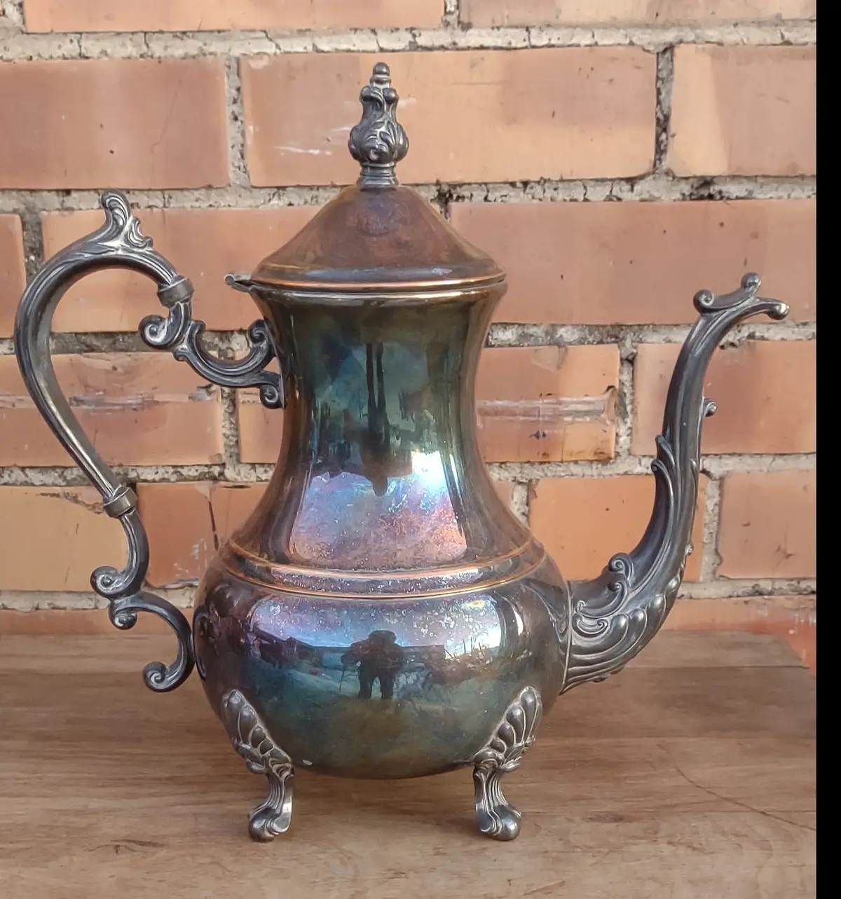Silverplate Chocolate Pot 1