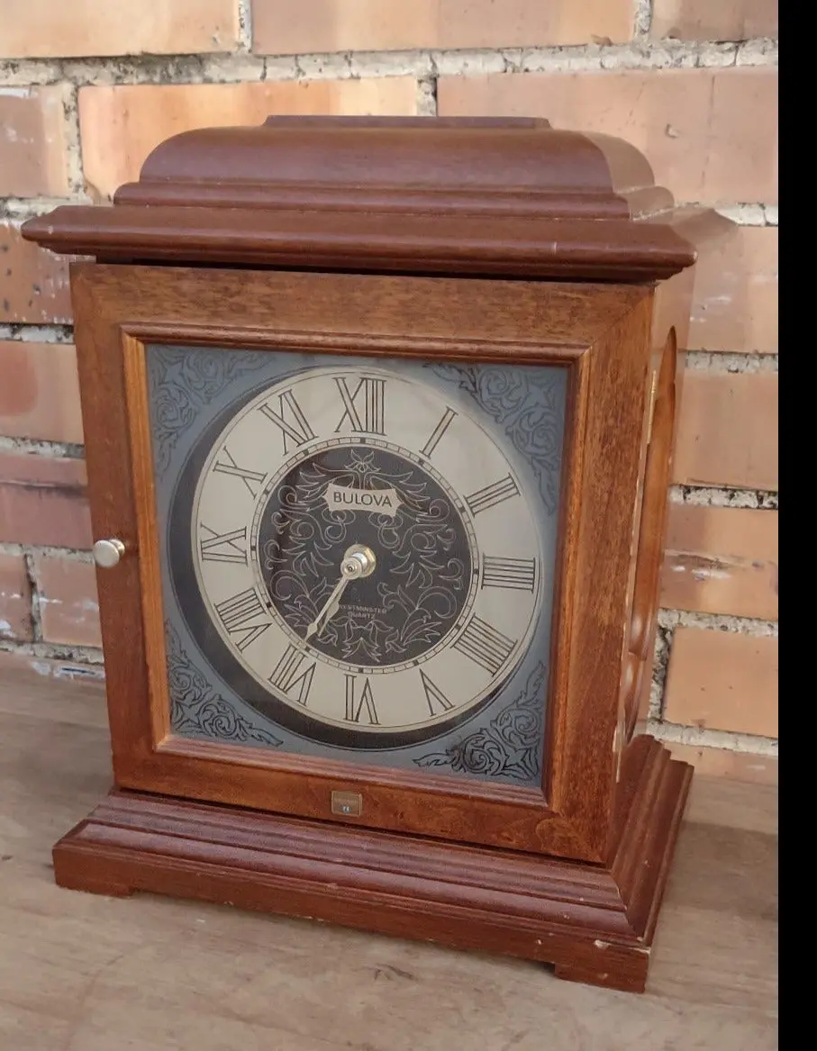 Bulova Mantle Clock With Battery Movement 1