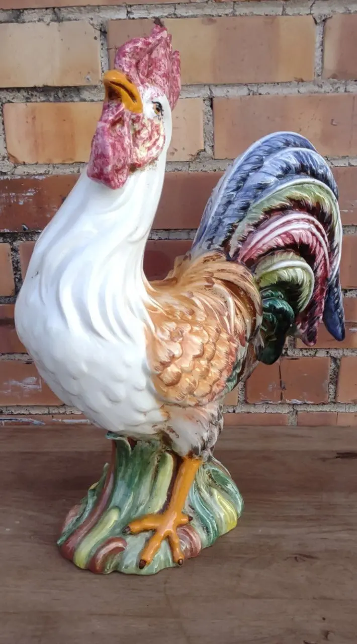 Small Hand Painted Italian Rooster-By Intrada 1