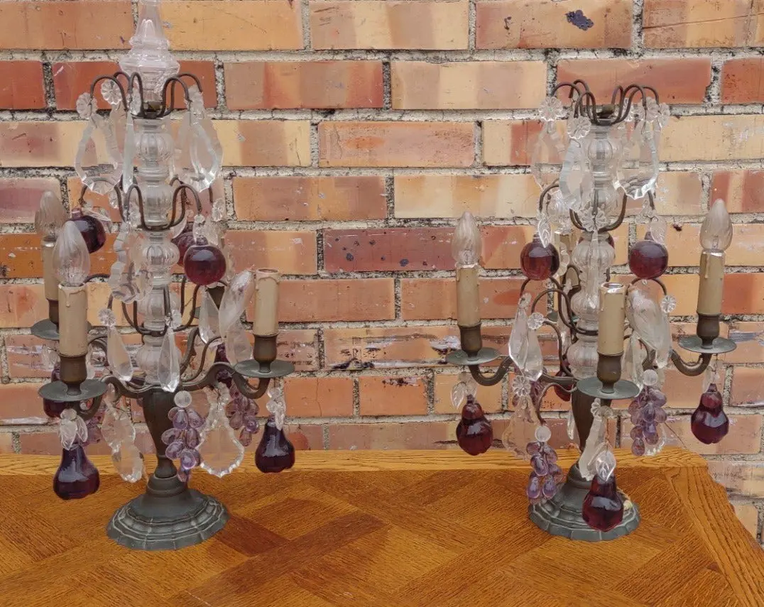 Pair Of Ornate Girandoles As Found 1