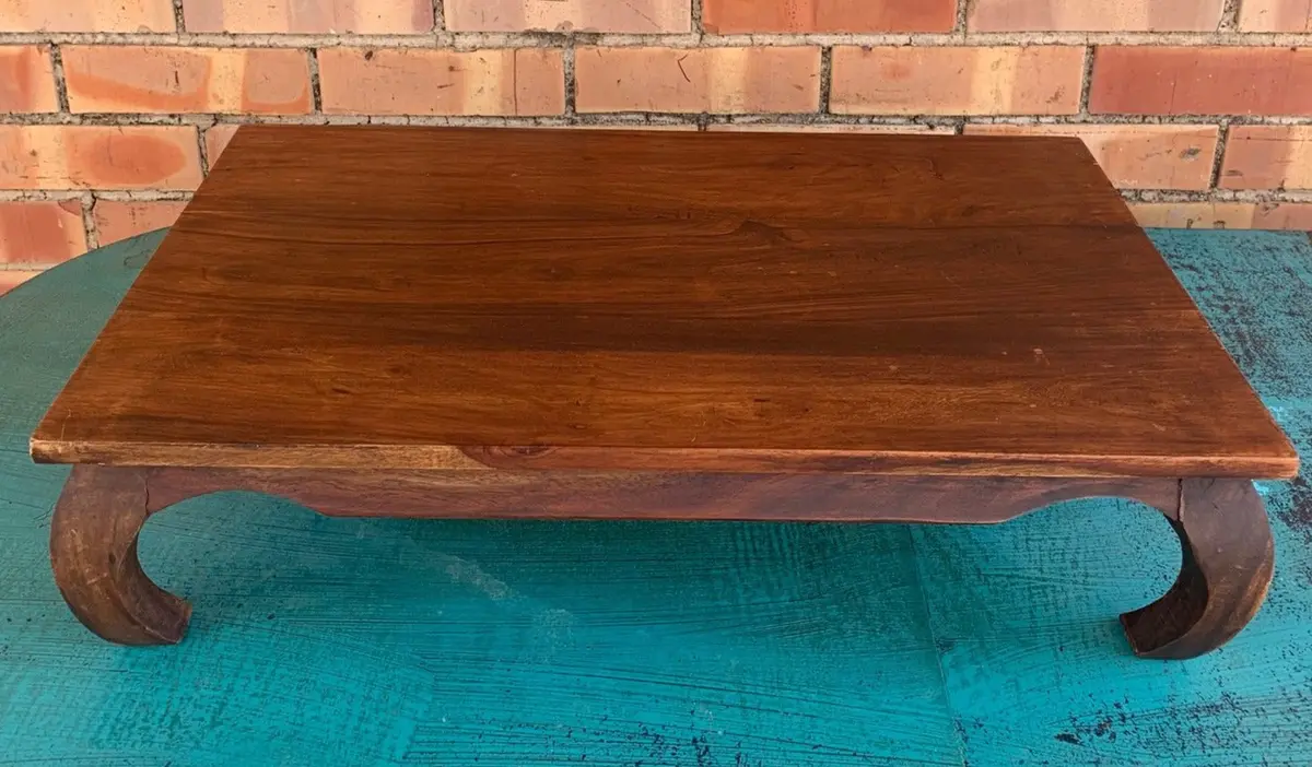 Rectangular Asian Wood Stand 1