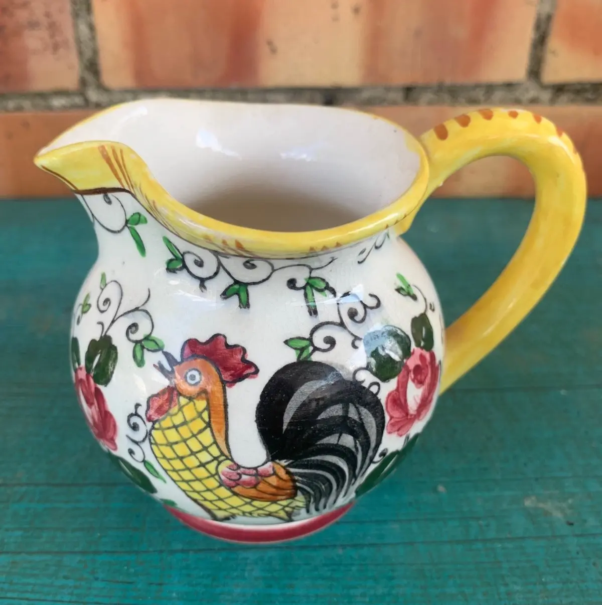 Early Glazed Rooster Pitcher-Japan 1