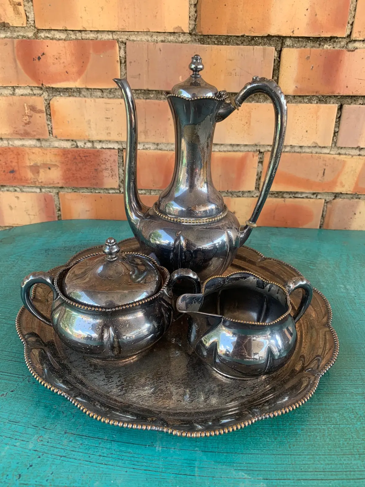 Silver Plate Tea Set 1