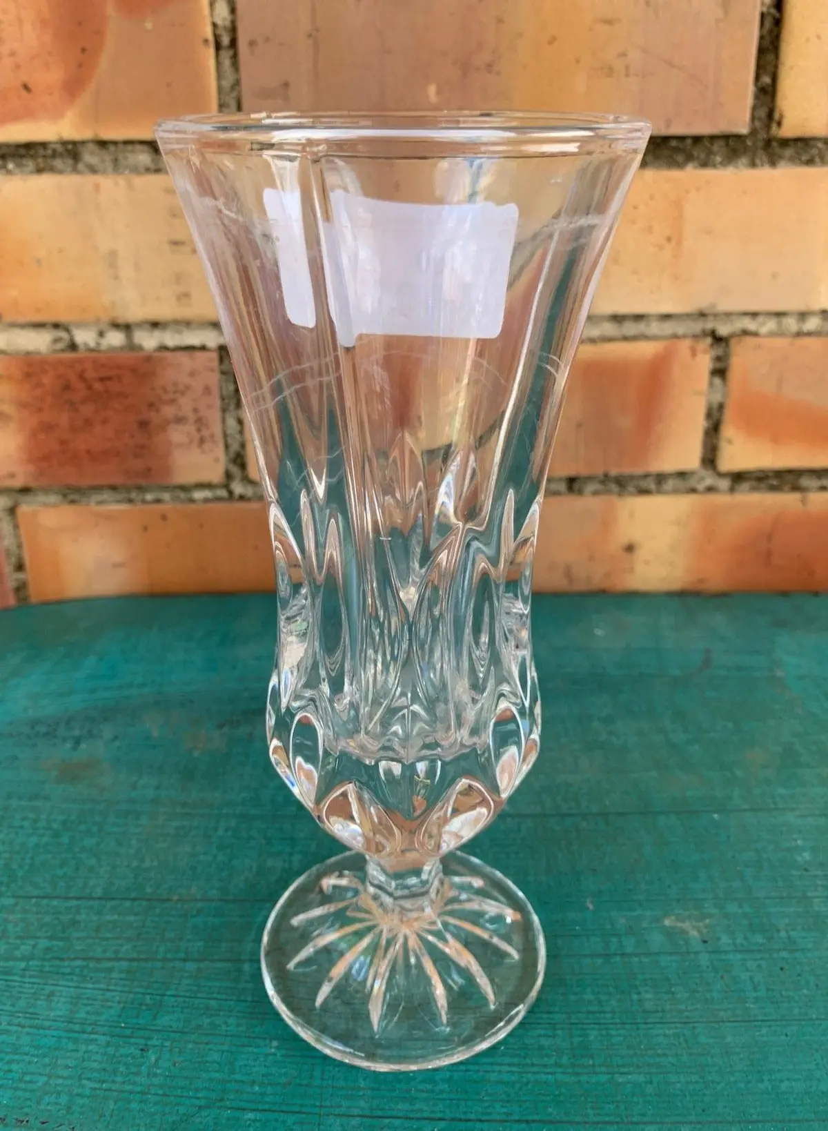 Clear Footed Vase 1