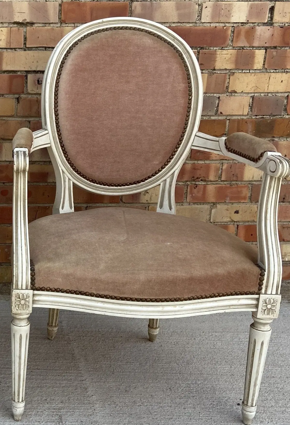 Louis Xvi Painted Wooden Fauteuil 1