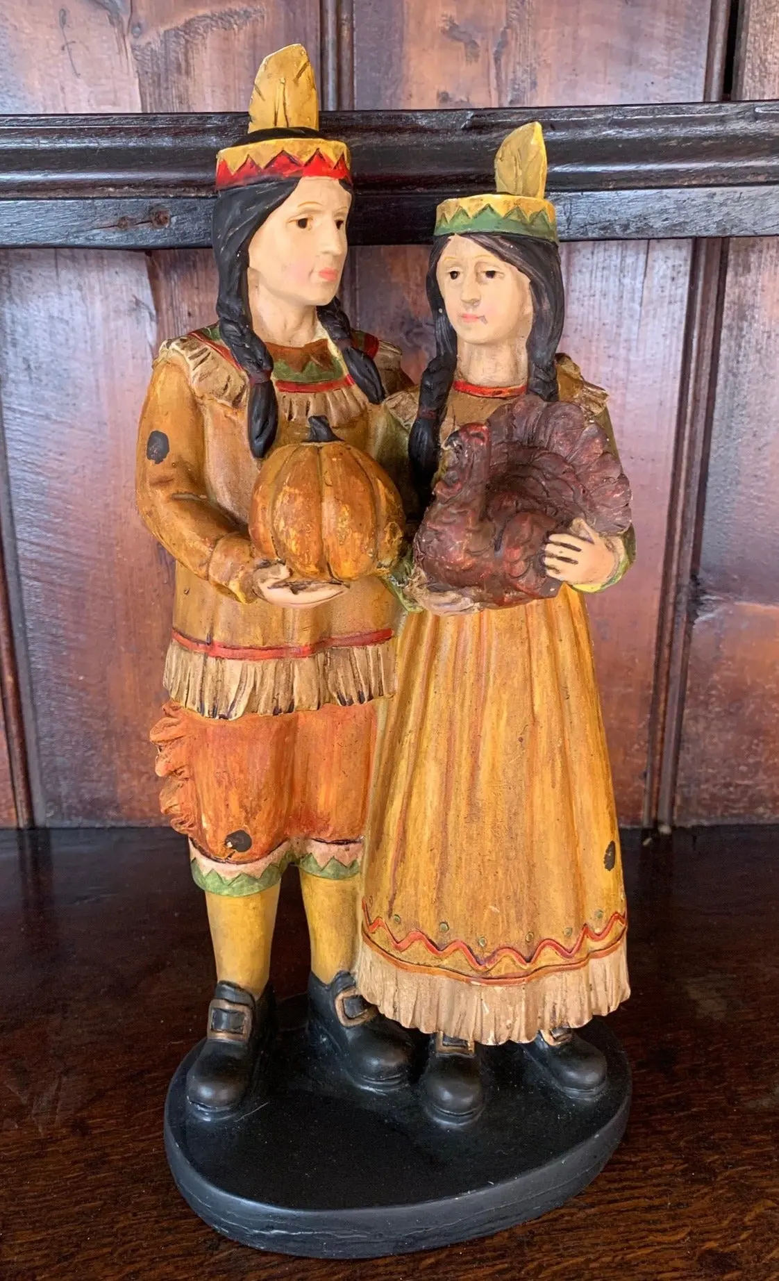 Not Old Native American Couple (Thanksgiving) 1