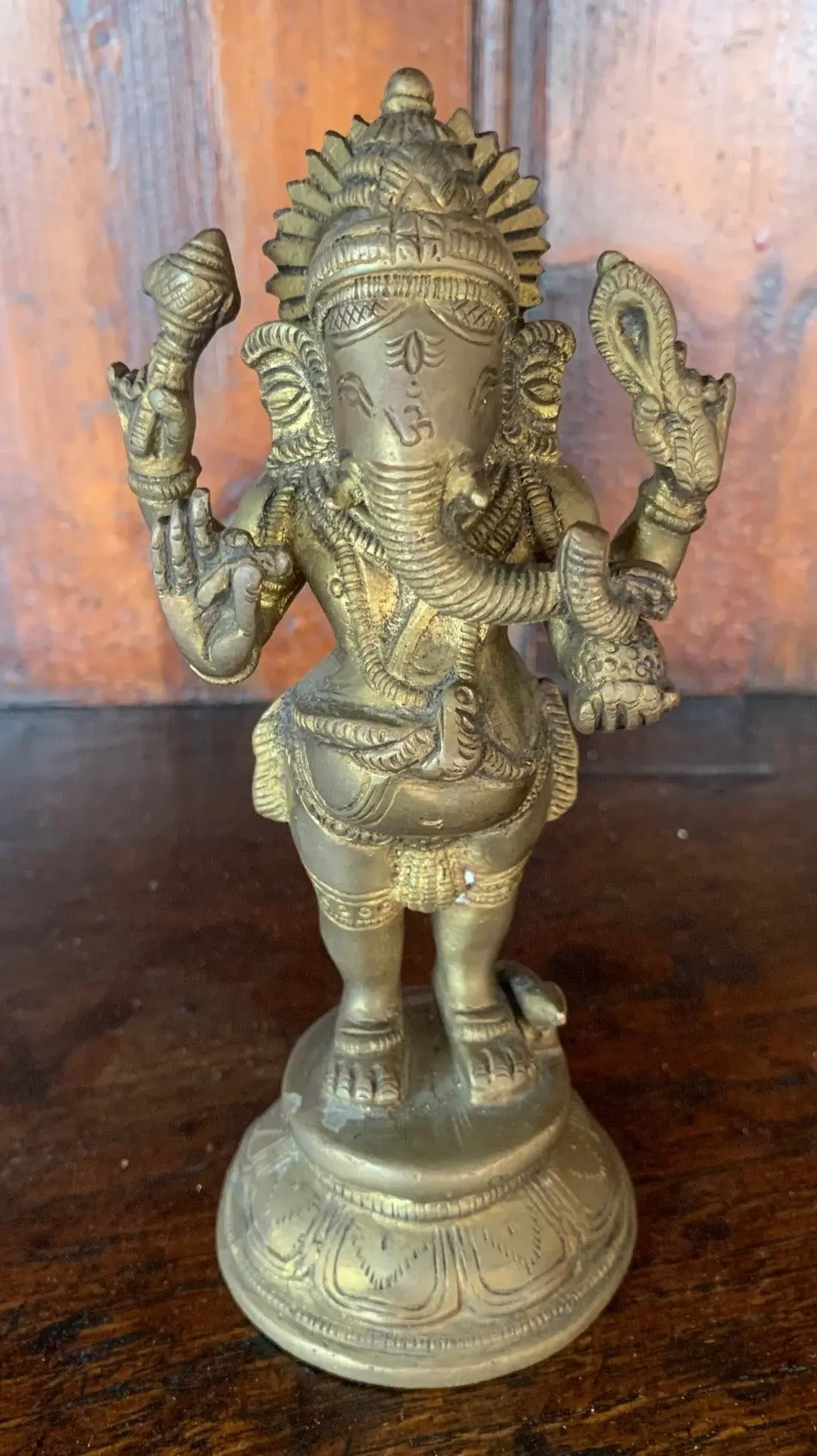 Ganesha Small Bronze Statue 1