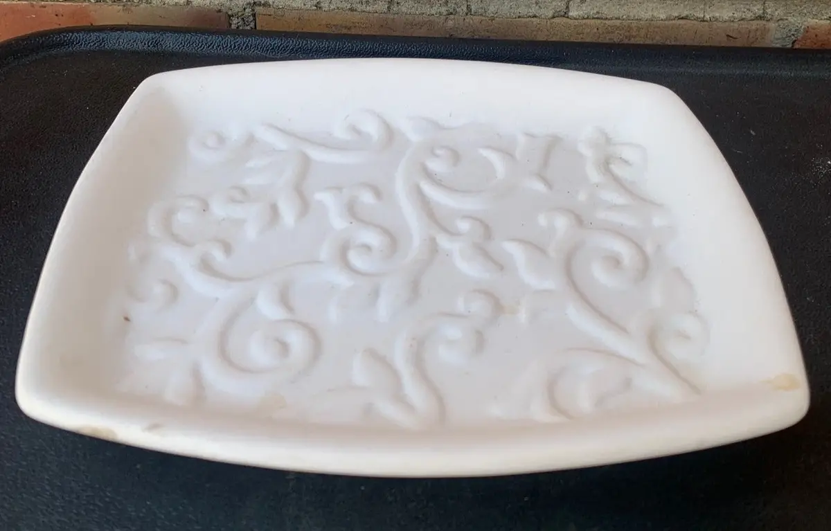 Matte White Bisque Tray 1