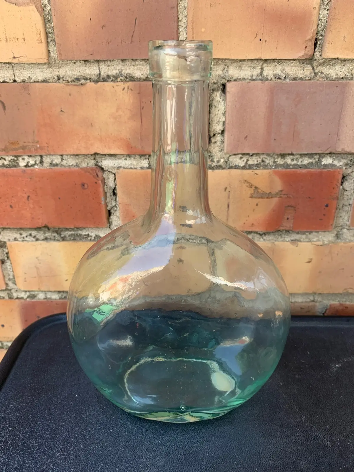 Hand Made Spanish Recycled Glass Bottle 1
