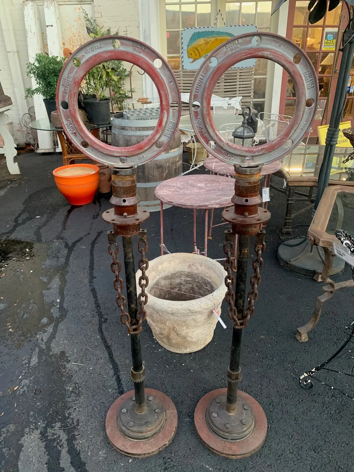 Pair Of Iron Sculptures 1