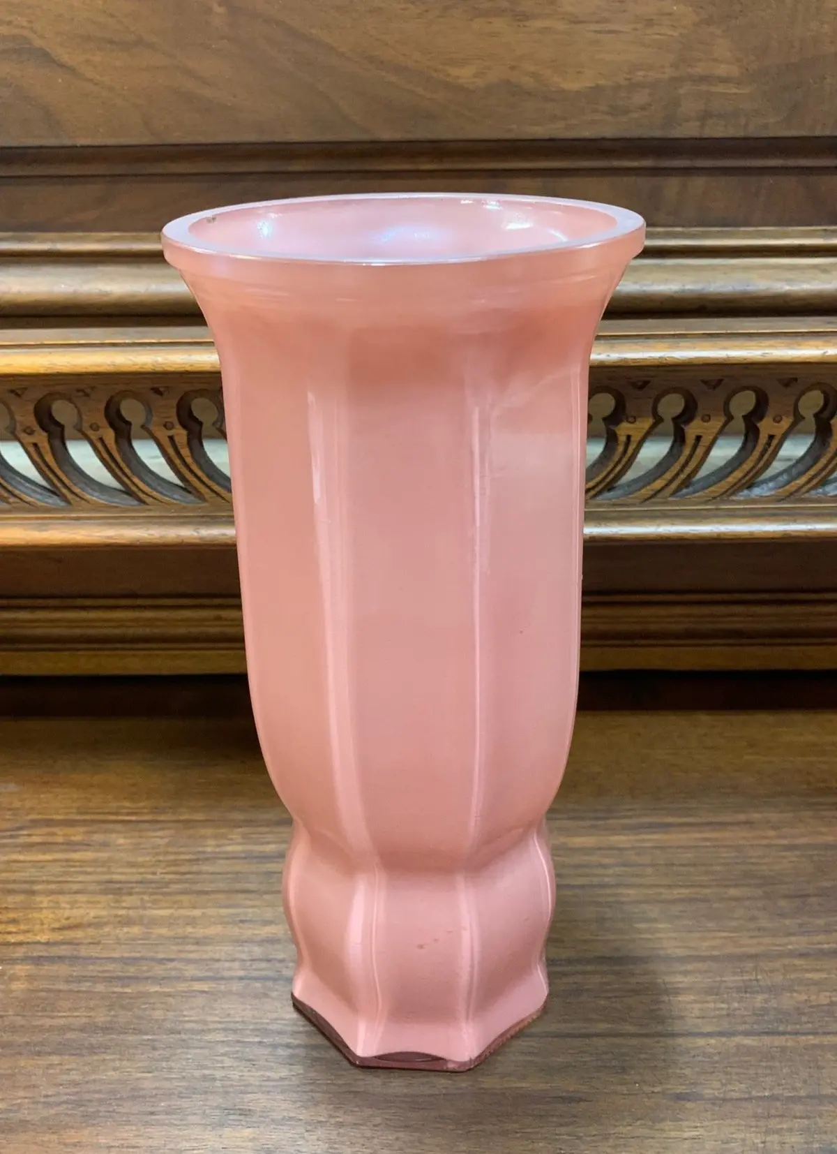 Dusty Pink Indiana Glass Vase 1