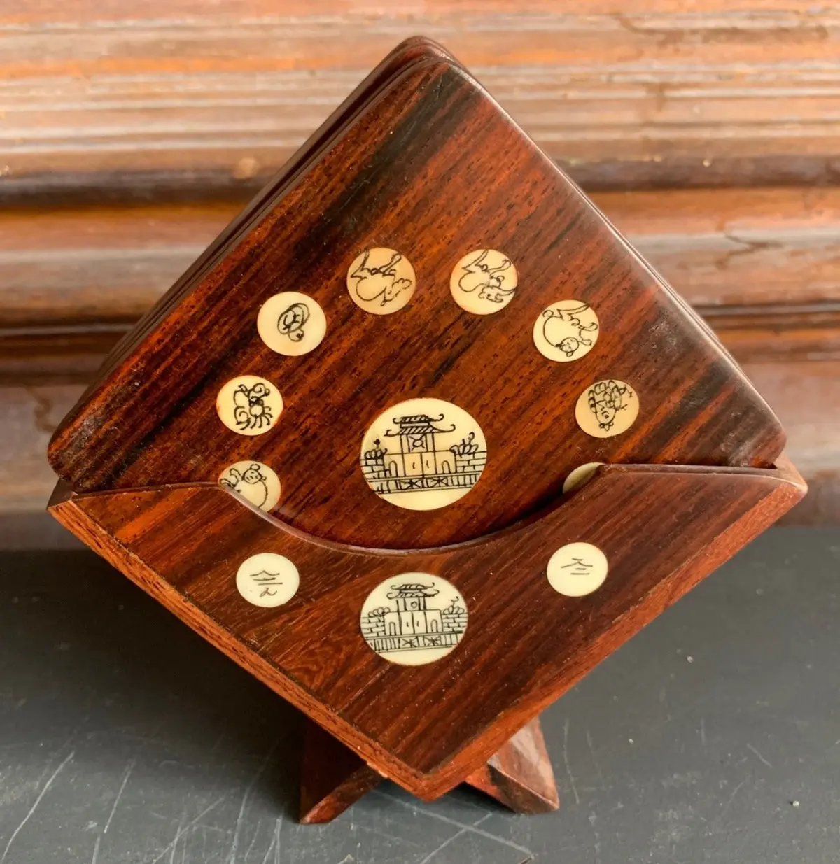 Set Of Chinese Zodiac Wood Coasters 1