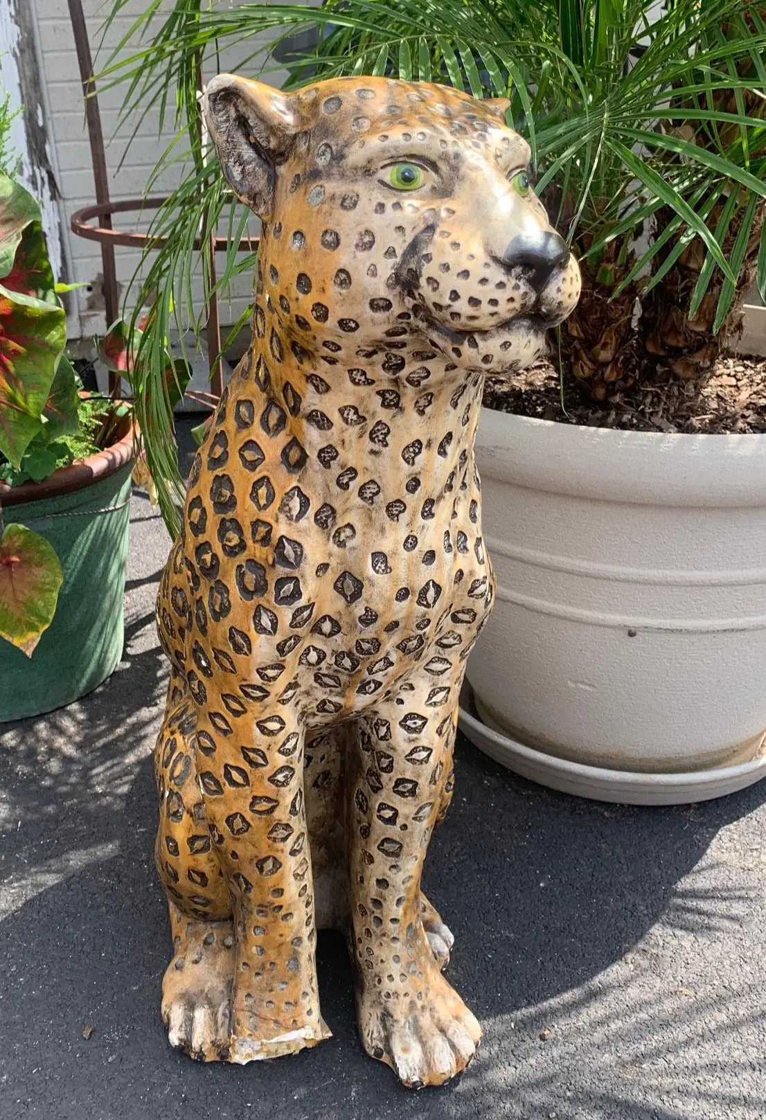 As Found Chaulk Cheetah Statue 1