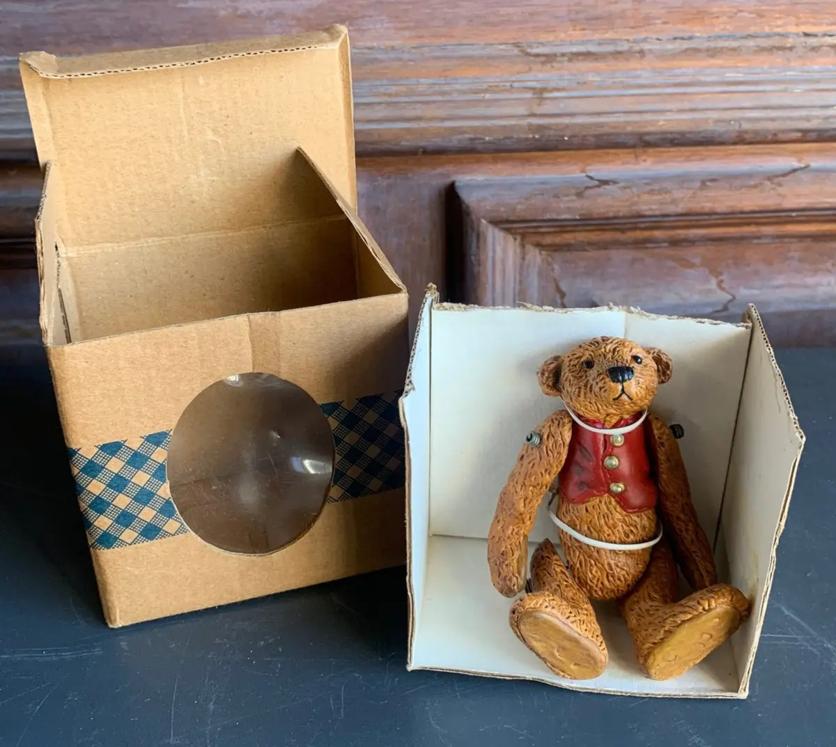 Small In Box Teddy Bear By Knickerbocker Toy Company 1
