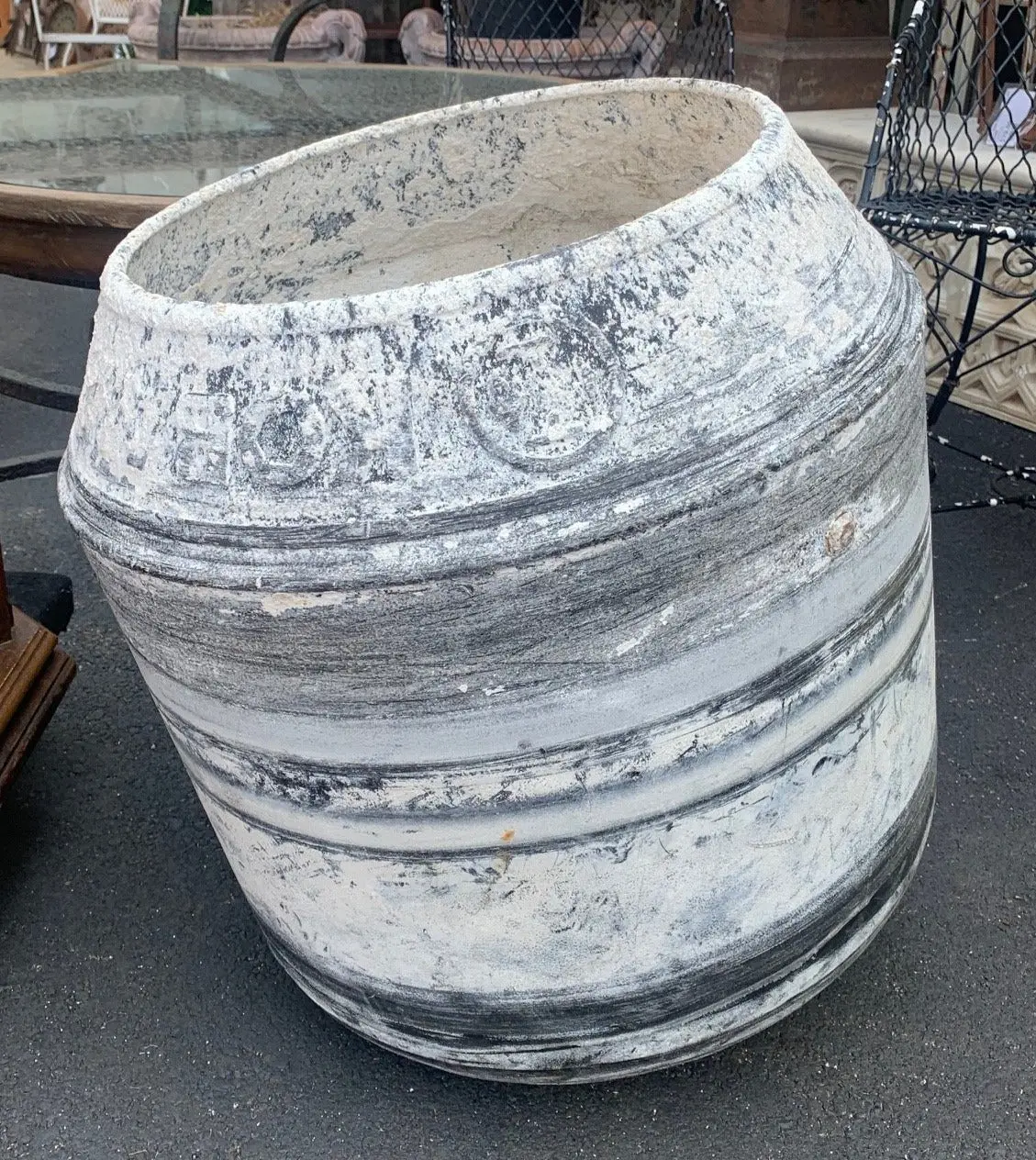 Concrete Mixing Pot Planter 1