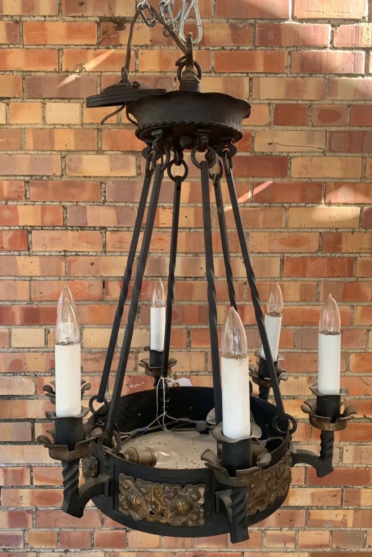 Black And Gold Iron Chandelier 1
