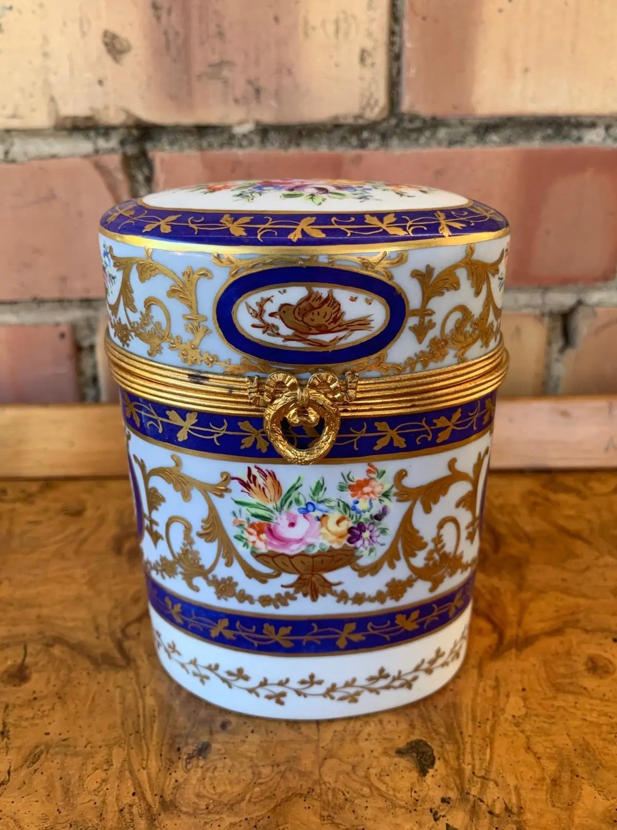 Saks 5Th Ave French Oval Porcelain Box 1