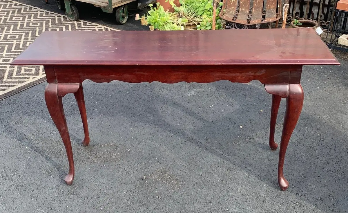 Vintage Cherry Georgian Sofa Table 1