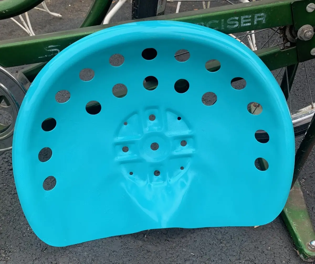 Turquoise Tractor Seat 1