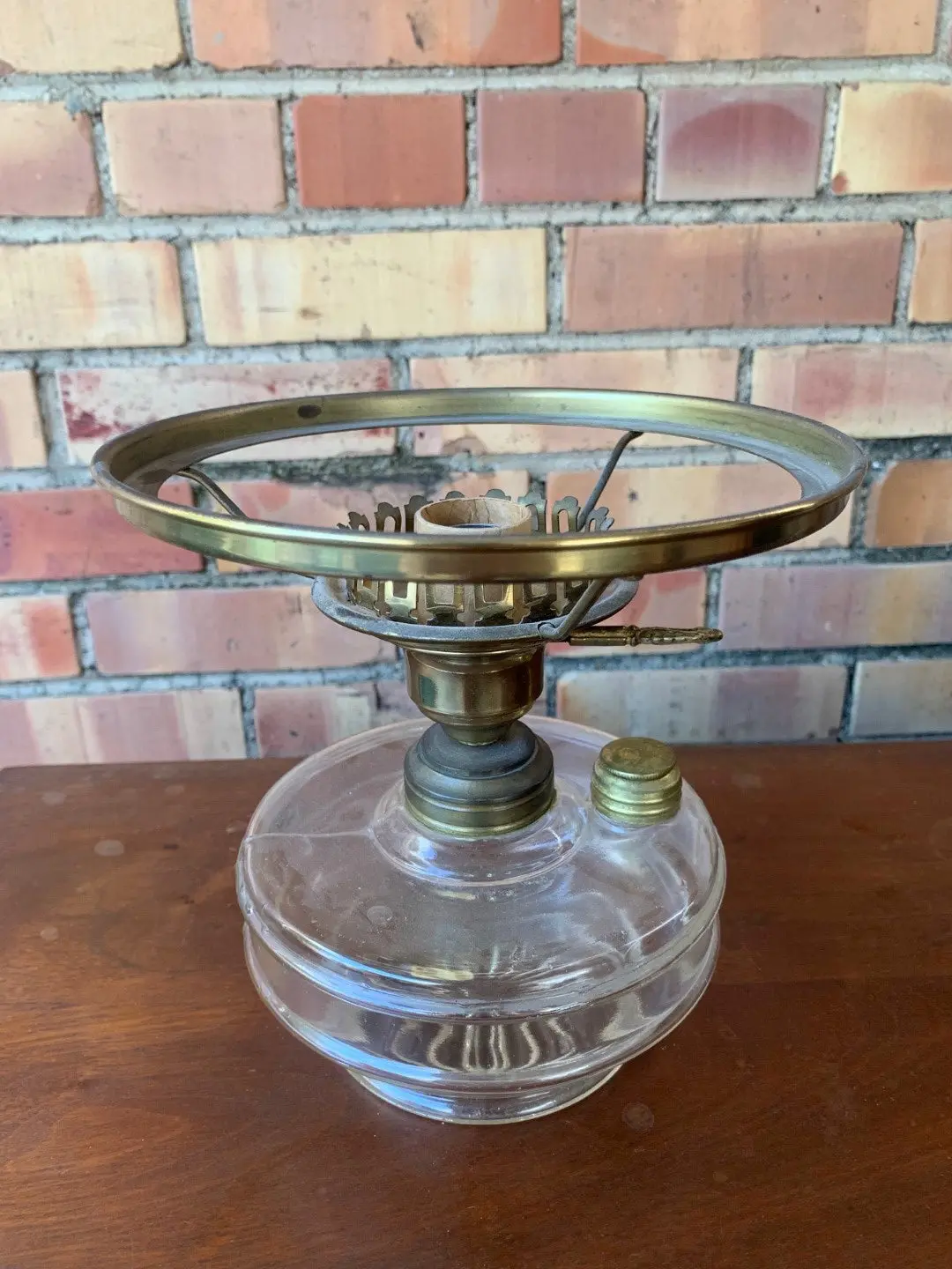 Electrfied Squat Glass Oil Lamp 1