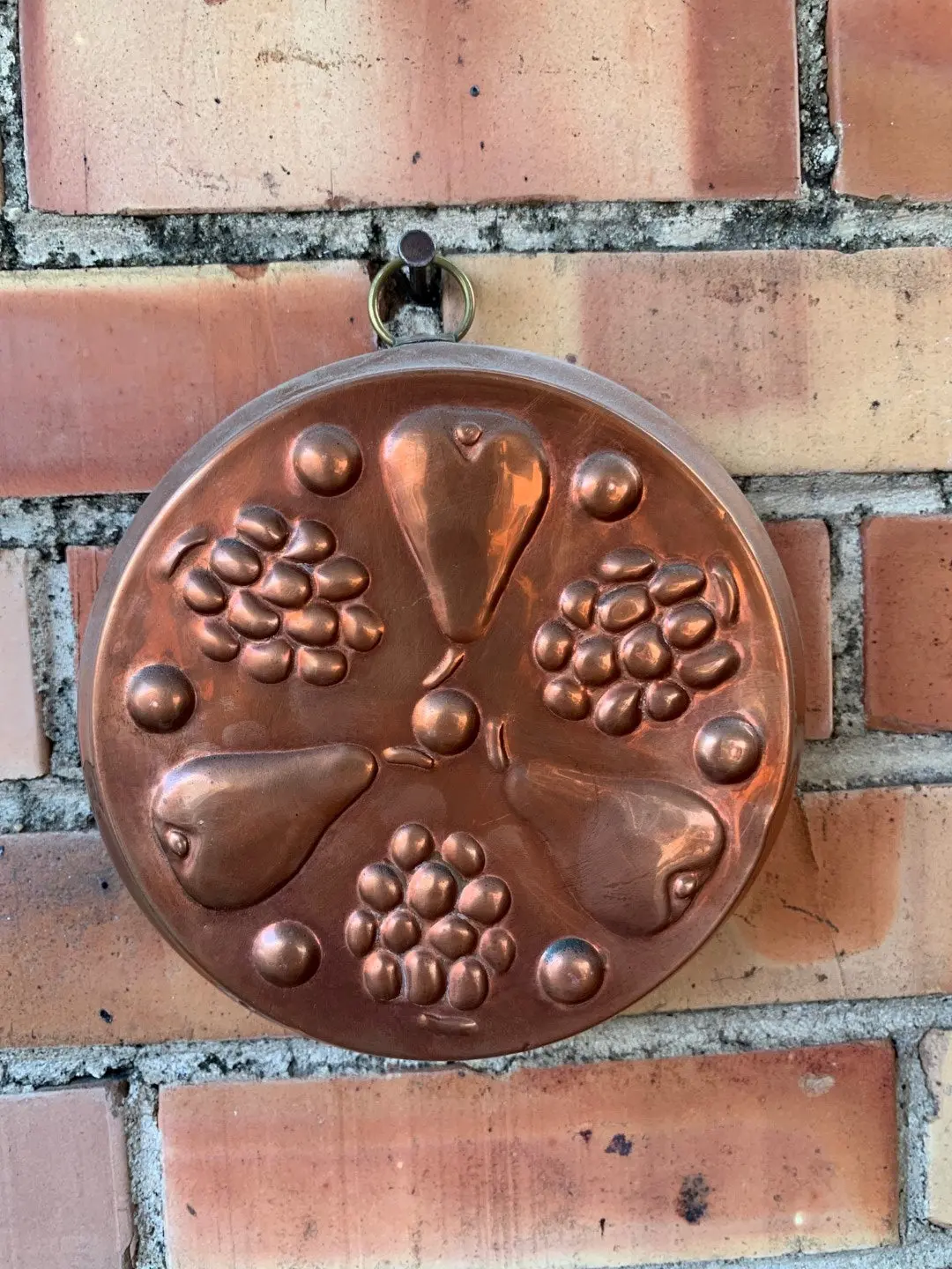 Small Copper Pears Jelly Mold 1