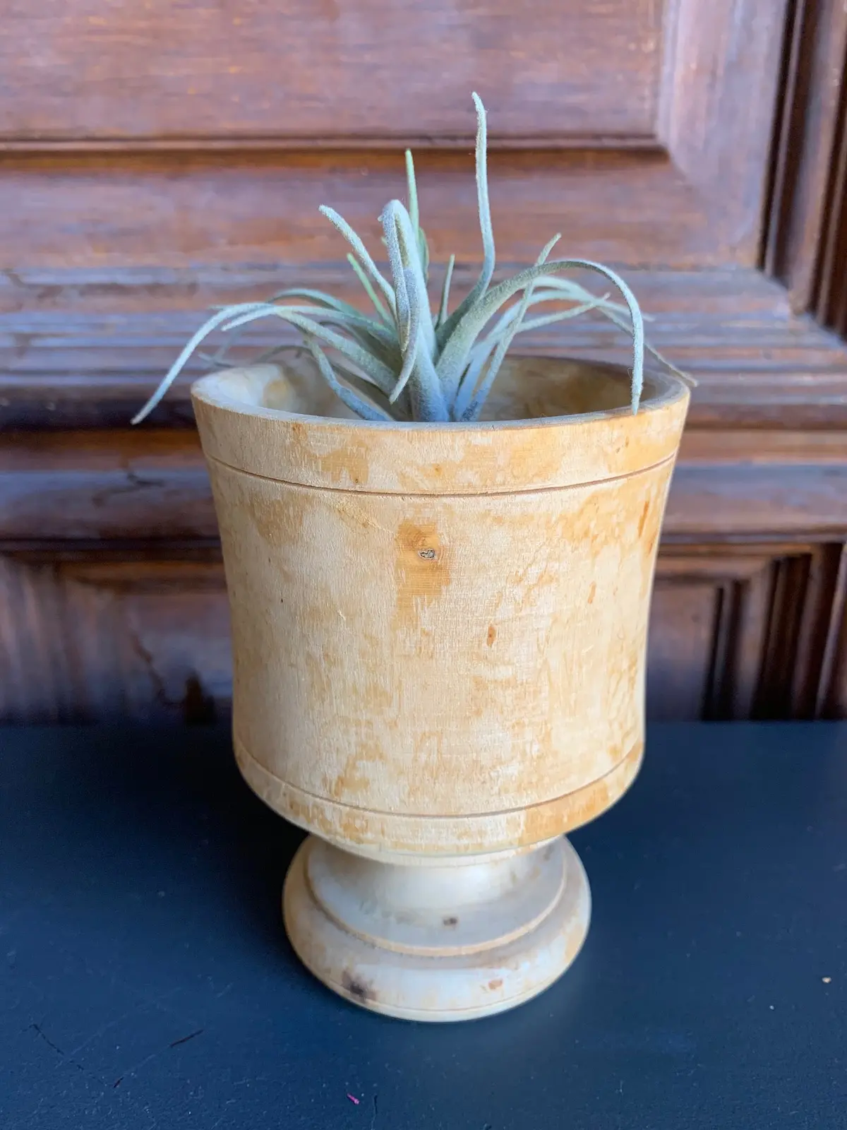 Footed Wooden Turned Cup 1
