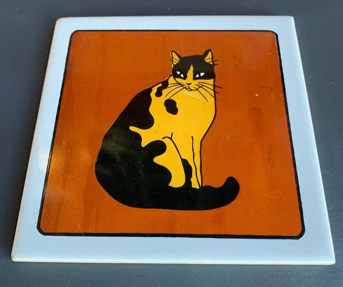 Square Cat Trivet 1