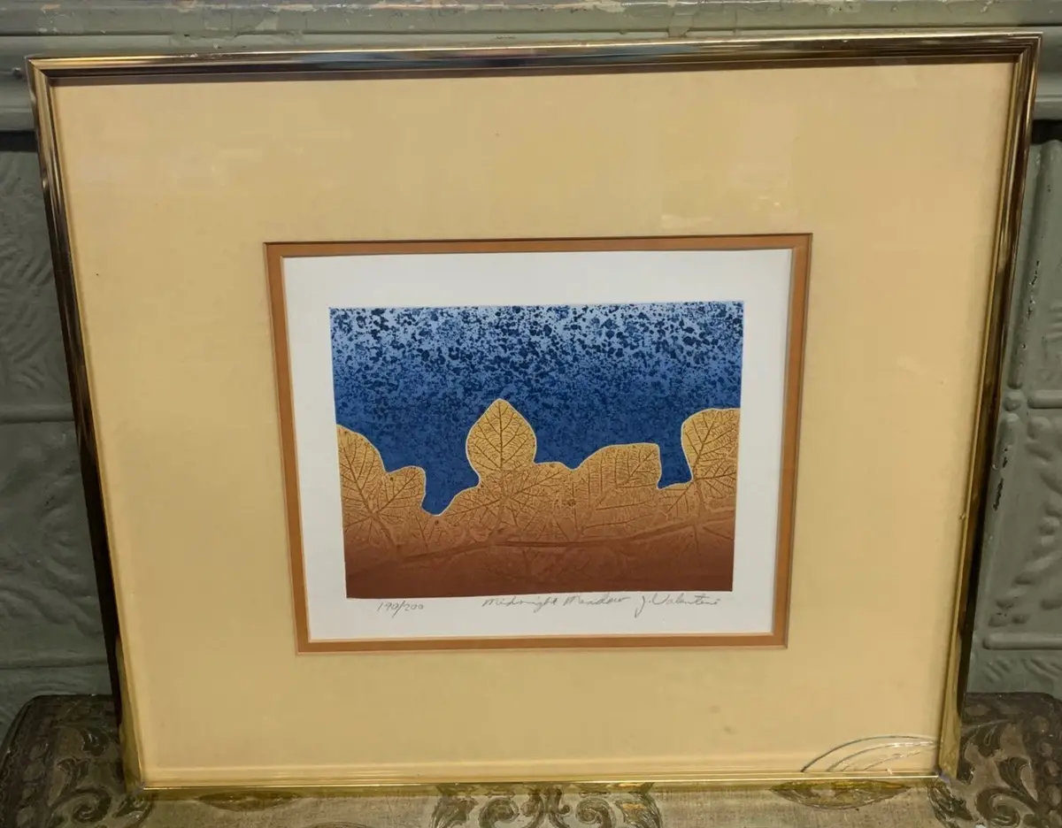Midnight Meadow Print-Signed And Numbered J. Valentine As Found Glass 1