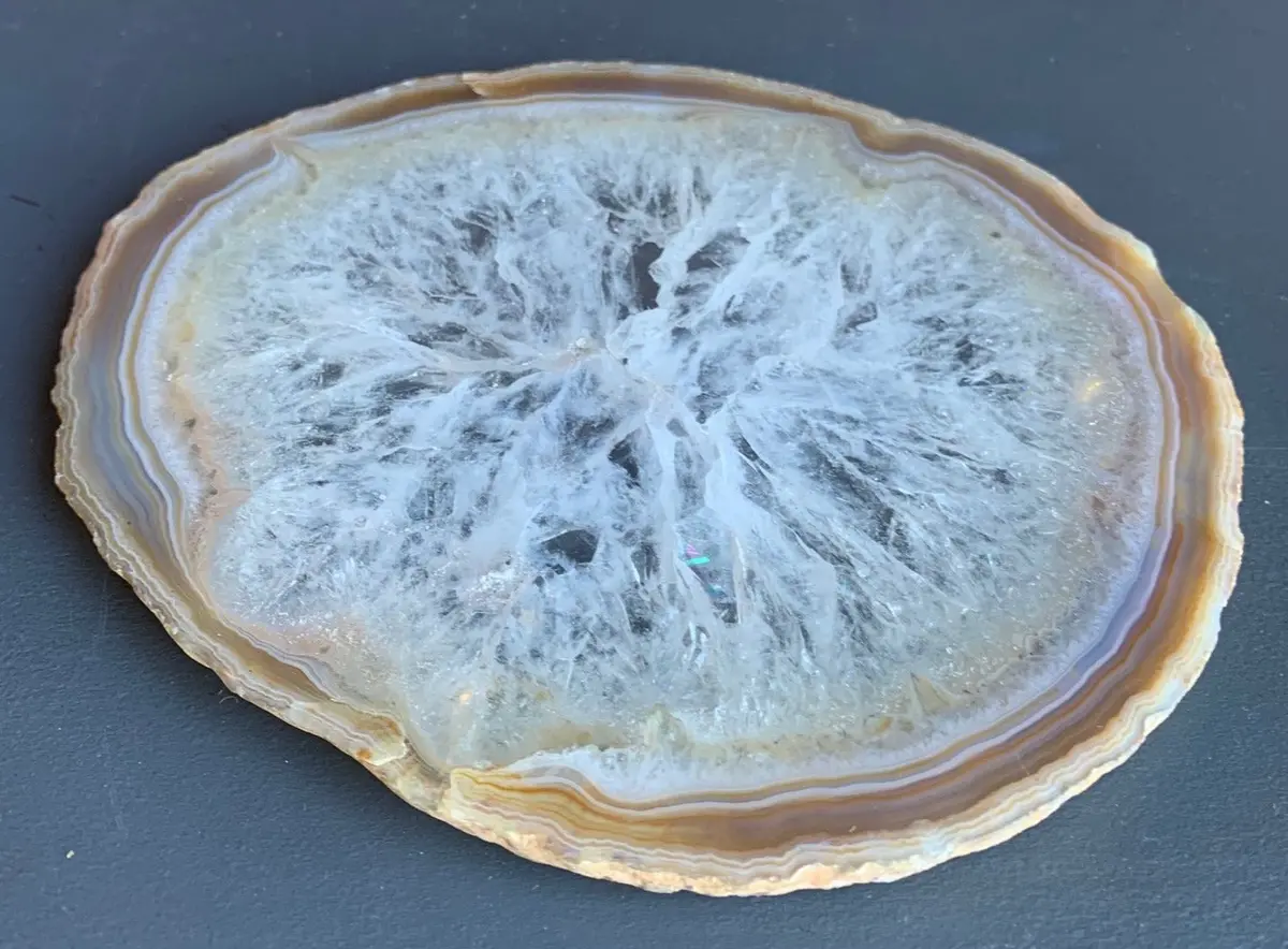 Large Geode Slice For Trivet 1
