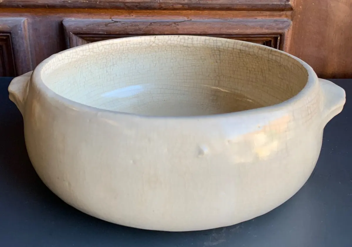 Mccoy Pottery Brown Serving Dish With Handles 1