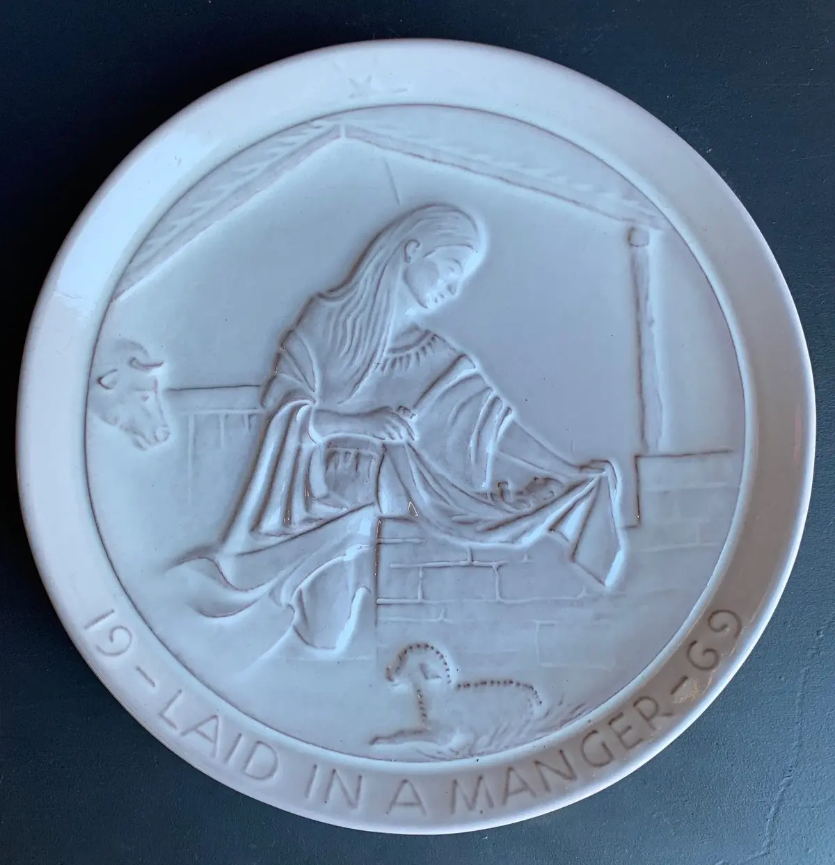Frankhoma Laid In A Manger Plate 1969 1