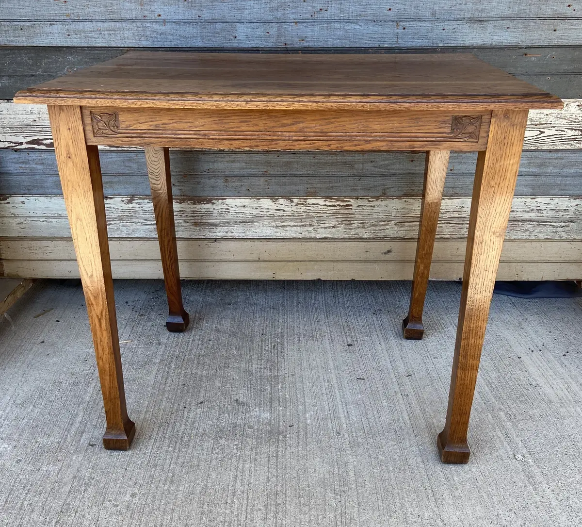 Arts And Crafts Mcmurdo Foot Library Oak Table 1