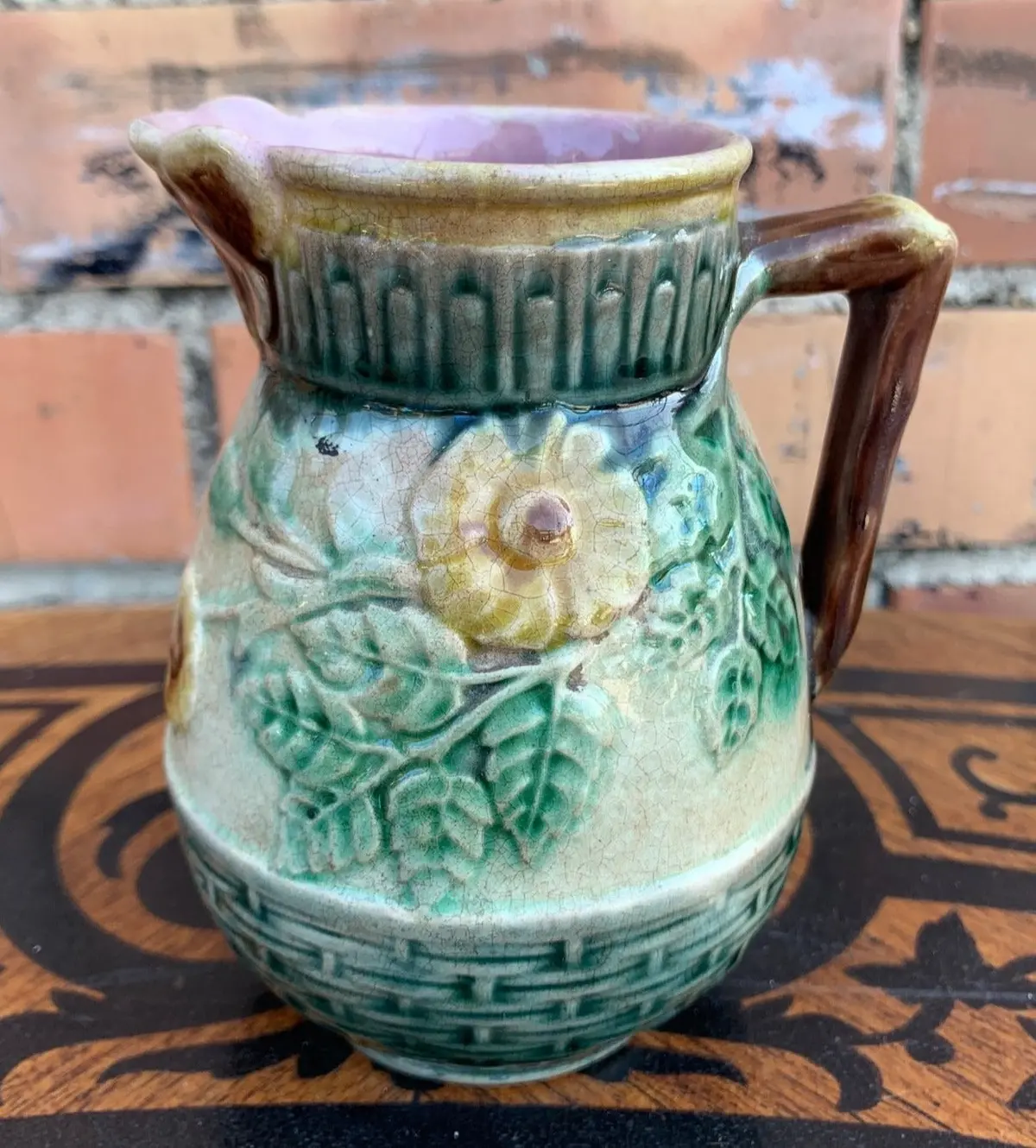 Majolica Tiny Pitcher 1