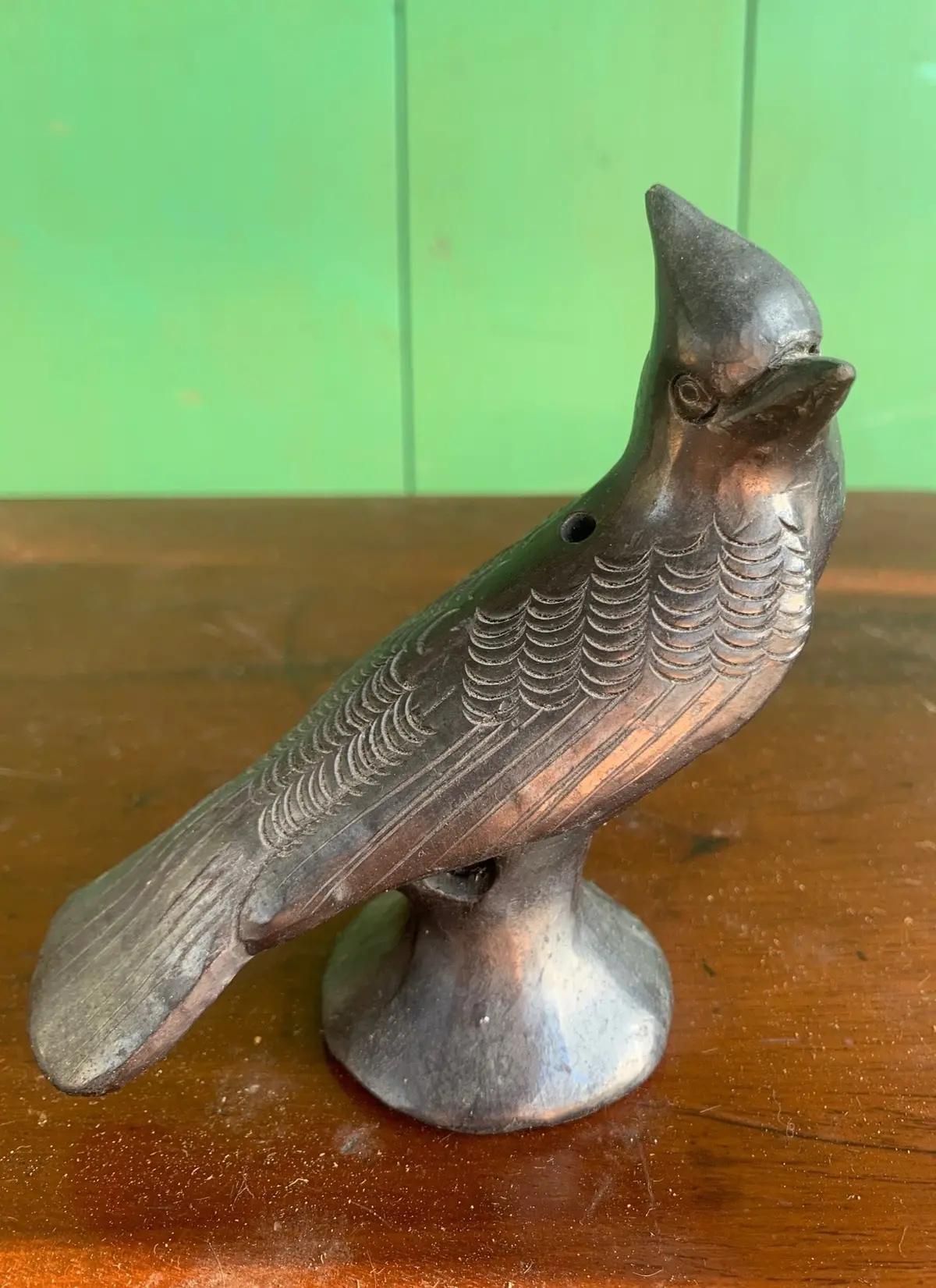 Small Black Bird Statue 1
