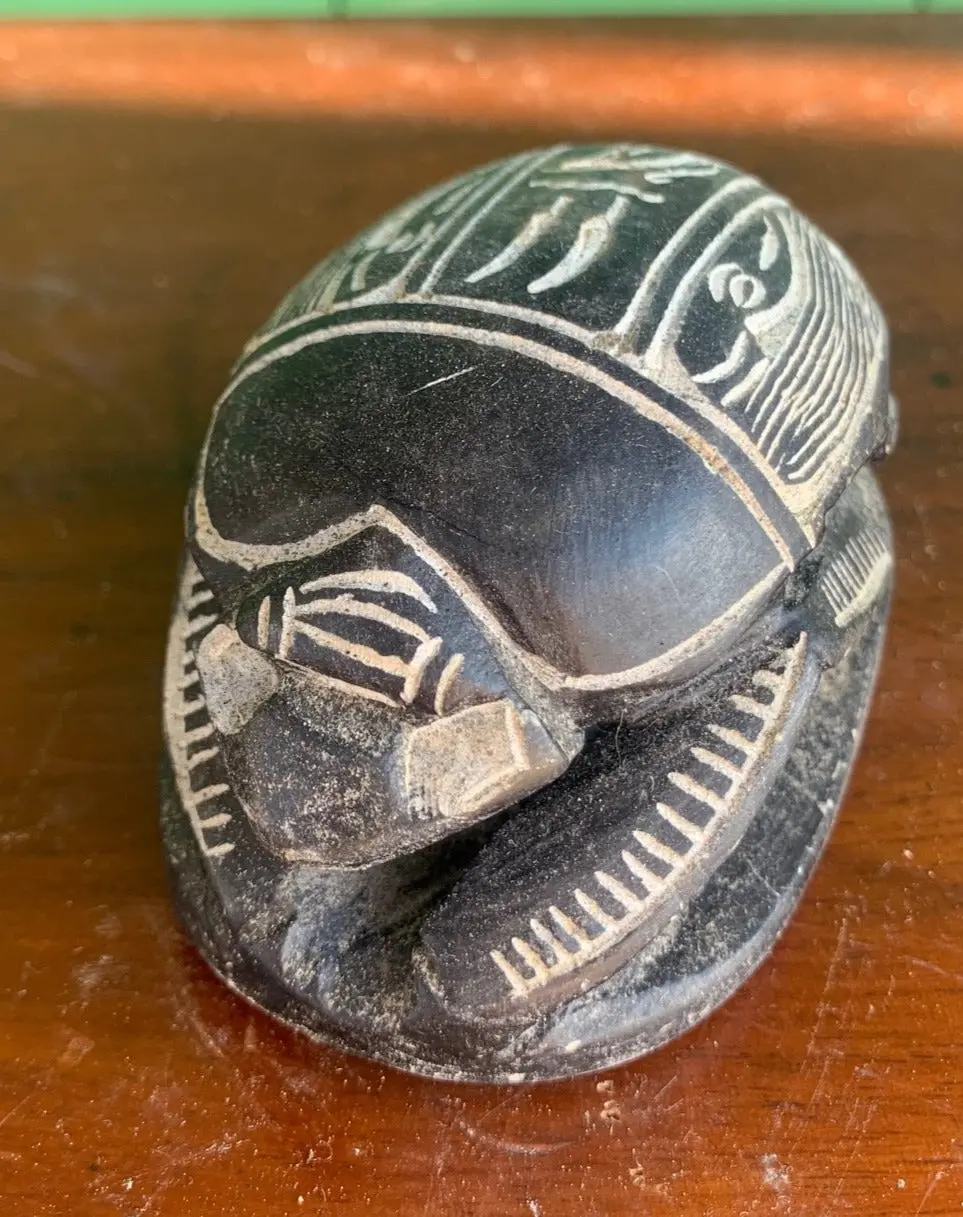 Stone Egyptian Scarab Figure 1