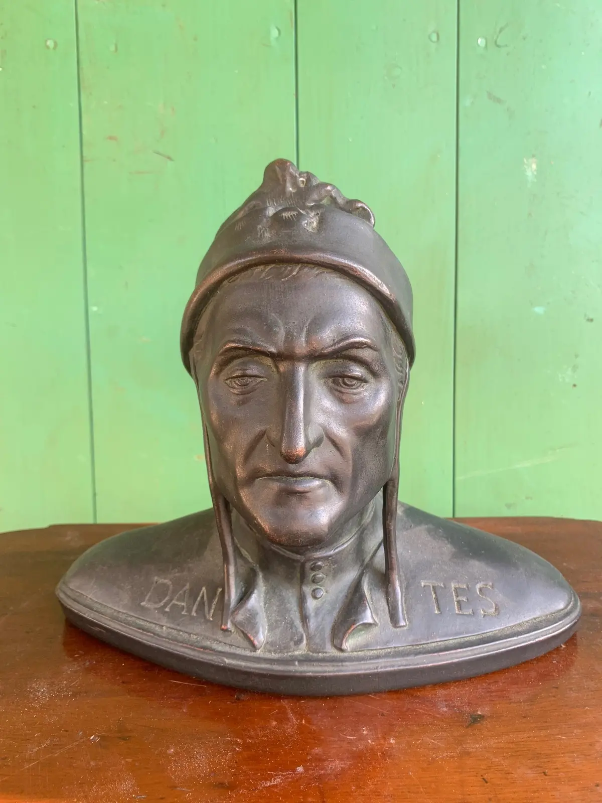 Chaulk Bronze Patina Dantes Bust 1