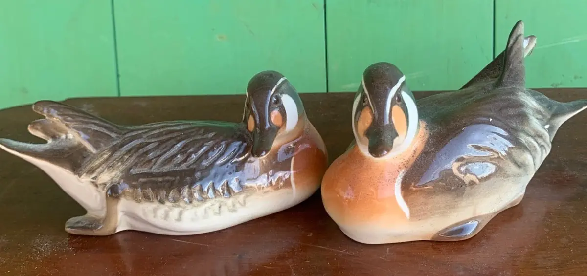Pair Of Russian Porcelain Ducks 1