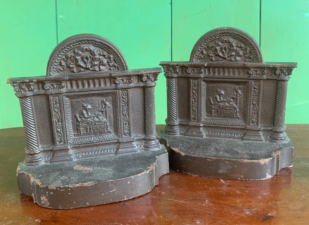 Iron Arched With Columns Bookends 1