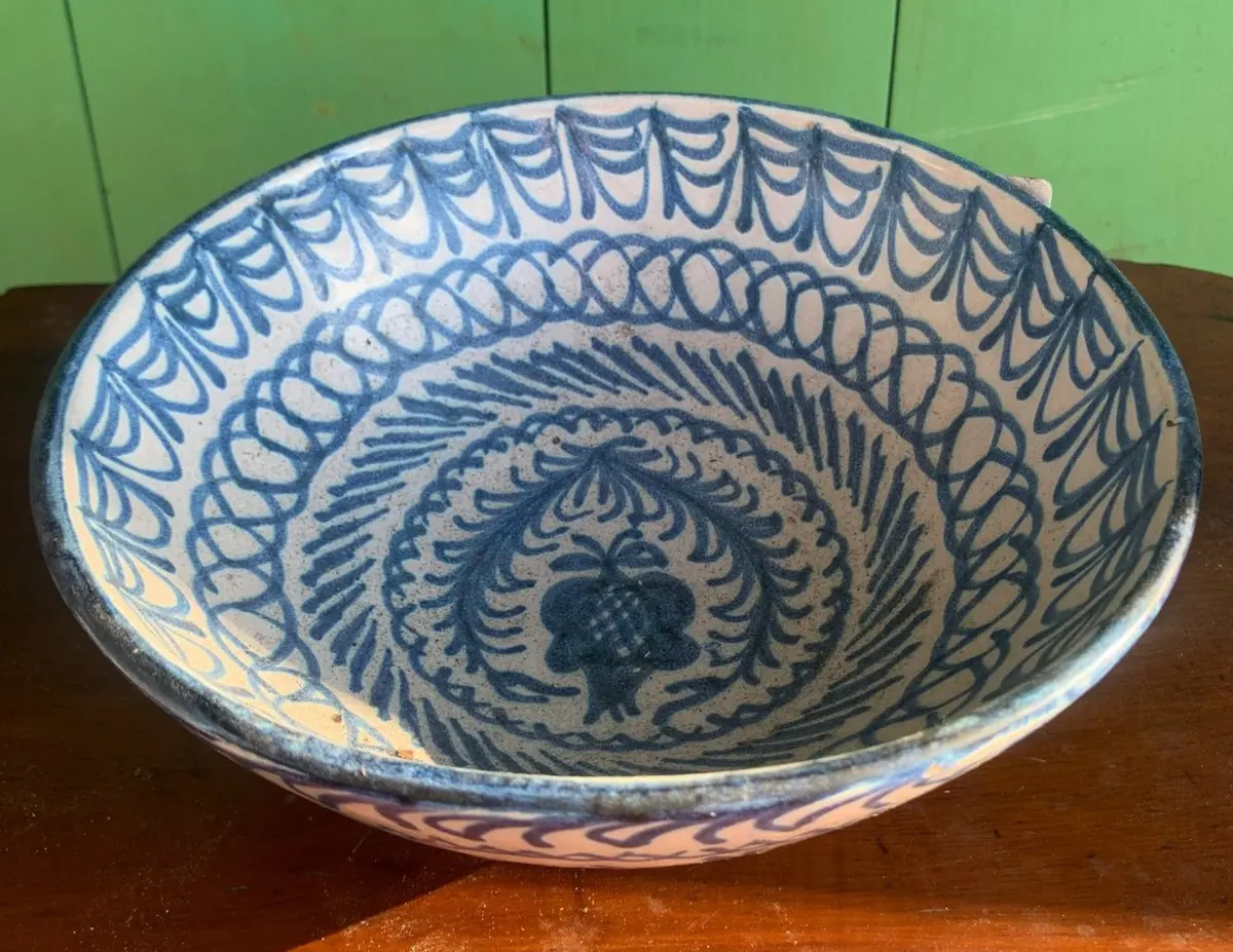 Blue And White Pottery Bowl 1