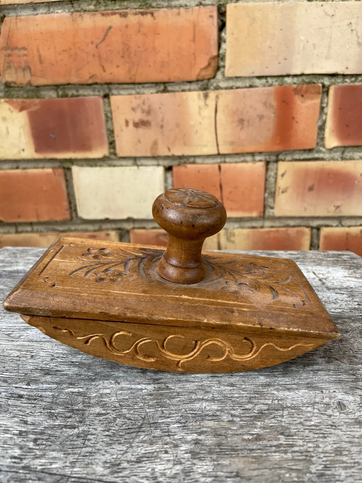 Carved Wooden Blotter 1